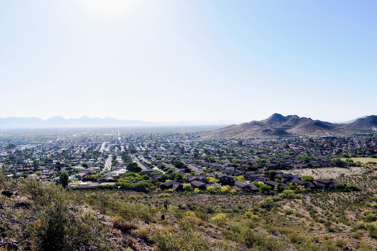 Deer Valley street and buildings in Phoenix