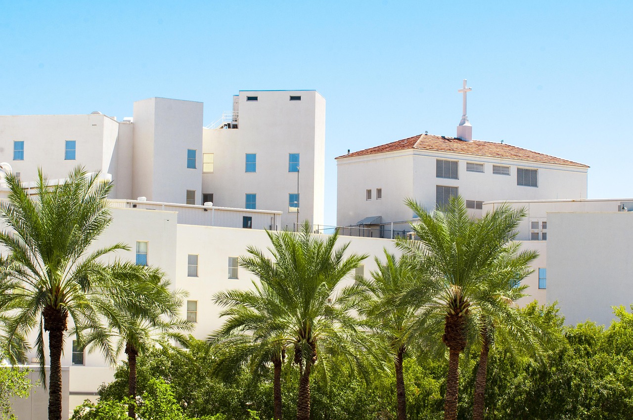 Ahwatukee street and buildings in Phoenix